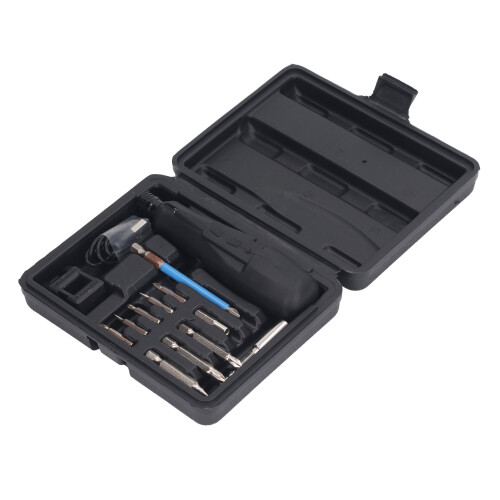 Electric Hand Drill Multi Function Compact Screwdriver Drill Tool With Usb Charging Led Light Forward Reverse Button High Performance Battery For 1