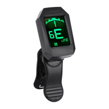 Acoustic Electric Guitar Clip On Tuner Fast And Accurate Chromatic Tuner Large Clear LCD Display All Instruments Compatible Bass Violin Ukulele Banjo