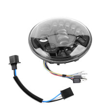 Durable LED Headlight For Fat Boy Tri Cvo Models Plug N Play Installation Waterproof Long Lifespan Road Legal DOT SAE Approved