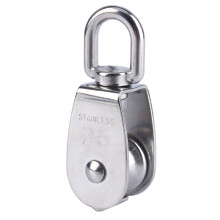 304 Stainless Steel Swivel Pulley Block M25 Heavy Duty Lifting Rope Accessory