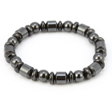 Edelstein-Armbandset für Damen und Herren, hochwertiger Hämatit-Heilschmuck mit biomagnetischer Therapiefunktion, ideales Geschenk für alle