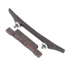 Ponte per mandolino regolabile di alta qualità in palissandro, con corde compensate, leggero, robusto e resistente all'usura per un suono migliorato.