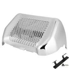 Stilig deksel til motorsykkeloljekjølerradiator for Harley Touring-modeller fra 2011. Med rustbestandig ABS-plast og klassisk design for å forbedre