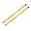 Durable Bamboo Drum Brushes Sticks Pair, Light Sound, Yellow 1