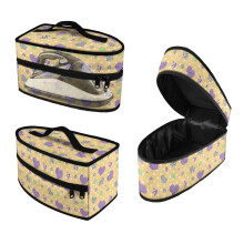 Estuche portátil para plancha de vapor con diseño de puntos en forma de corazón y cremallera suave. Bolsa de viaje para vaporizador (solo la