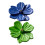 HEMOTON 2Pcs Flower Shaped Pull Handle Zinc Alloy Cabinet Pull Handle Drawer Door Knob Cupboard Knob 5