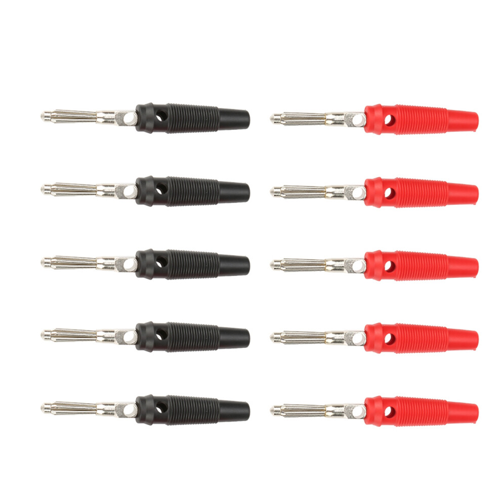 10 PCS 4mm Speaker Banana Plugs Nickel