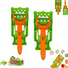 Pelador Multifuncional 2 em 1, Pelador Multifuncional, 2025Novo Conjunto Multiuso 2 em 1 com Placa Raladora, Ideal para Frutas e Legumes