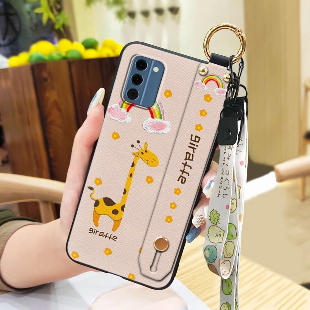 Nokia C300 4G Phone Case Â Shockproof, Anti-Dust Silicone Cover With Ring, Kickstand, Wrist Strap & Cartoon Design 9499224217843