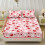 Twin Sheet Set 3-Pc Pink Rabbit Heart Print Stretch 5