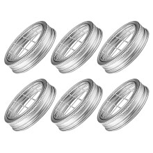 6 Sets Metal Lid Insert Jar Flower Lid Inserts Jar Flower Grid Daisy Jar Lids Glass Bottle Flower Grid Covers