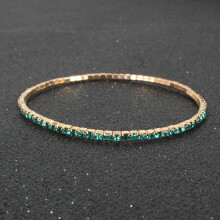 Veelkleurige strass-armband - Glanzend en eenvoudig sieraad voor vrouwen