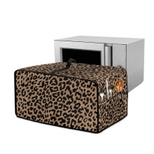 Leopard Print Toaster Oven Cover, Stain & Scratch Resistant, with Side Pockets – Fits 20.5"x16.5"x10"
