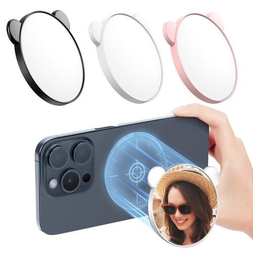 Μαγνητικός καθρέφτης selfie, εξαιρετικά λεπτός 8 χιλ., ισχυρή και ασφαλής σύνδεση,