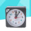 Mini Square Plastic Quartz Alarm Clock Grey 3
