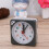 Mini Clock Square Plastic Quartz Alarm Clock Portable Lightweight Clock (Grey) 5