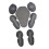 7Pcs Shoulder and Elbow Pads Adjustable Accessories Easy to Clean Motorcycle 5
