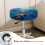 Housse de coussin de chaise Hibiscus Tortue en polyester 2 pièces 4