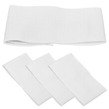 ibasenice Brazalete de fútbol blanco, 4 piezas, 12.2 x 2.8 pulgadas desplegado para aficionados