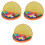 3Sets Pyramid Beads Toy Orange Logical Game for Kids Durable Material 3
