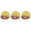 3Sets Pyramid Beads Toy Orange Logical Game for Kids Durable Material 4
