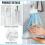 Christmas Snowman Hand Towels Set 3-Pack with Snap Buttons 6