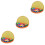3Sets Pyramid Beads Toy Orange Logical Game for Kids Durable Material 5
