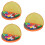 3Sets Pyramid Beads Toy Orange Logical Game for Kids Durable Material 7