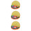 3Sets Pyramid Beads Toy Orange Logical Game for Kids Durable Material 8