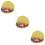 3Sets Pyramid Beads Toy Orange Logical Game for Kids Durable Material 9