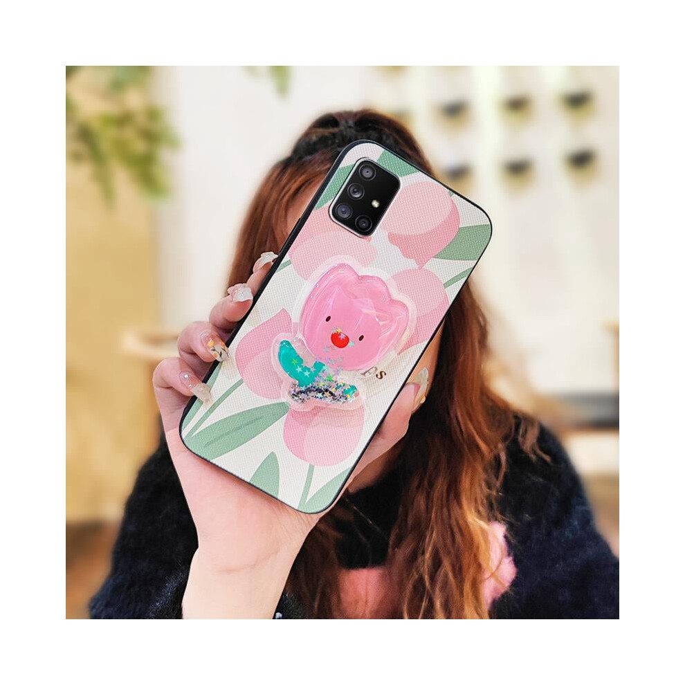 Phone Case For Samsung Galaxy A71 5G Â Glitter, Dust-Resistant, Waterproof Silicone With Lens Protection & Rotatable Stand 9499224216785