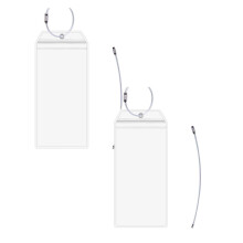 2 Pcs Cruise Luggage Tag Holders Transparent Cruise Tags Holder for Luggage E-Tags Suitable for Cruise Travel Waterproof, 6.5 Inch, Clear