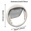 Clear Round Cat Door 11.8 Inch 4-Way Locking 3