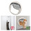 Clear Round Cat Door 11.8 Inch 4-Way Locking 6