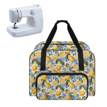 Washable Sewing Machine Organizer & Dustproof Carry Case with Pockets/Handles, Compatible with Most Standard Sewing Machines