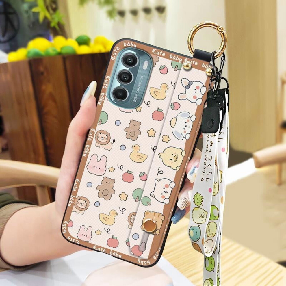 Moto G Stylus 5G 2022 Phone Case Â Anti-Knock, Kickstand Ring, Dirt-Resistant, Cartoon Design, Lanyard Wrist Strap, Waterproof Soft Case 9482726257615
