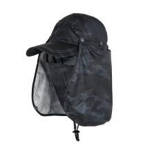 UV-Schutz-Sonnenhut mit Nacken- und Ohrenklappen, schnelltrocknend, UPF 50+, geeignet für Outdoor-Aktivitäten/Angeln