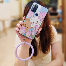 Funda para teléfono MOTO G Play 2023 – Cubierta trasera tipo pulsera de color sólido suave, disipación de calor, resistente a la suciedad,