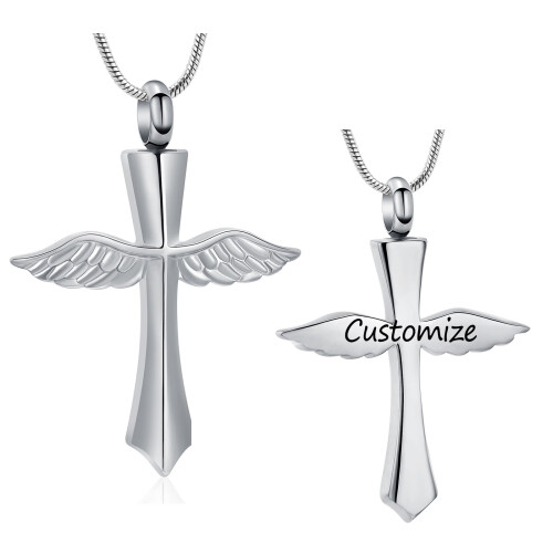 Cross Urn Necklace Ashes Keepsake Pendant 2