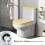Σετ καλύμματα τουαλέτας Fresh Daisy Design Universal, εύκολα στον καθαρισμό, 2 τεμάχια με 3