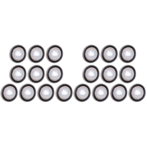 20Pcs Round Shaped Buttons Multi Color Pearl Handcraft Tools for DIY 1