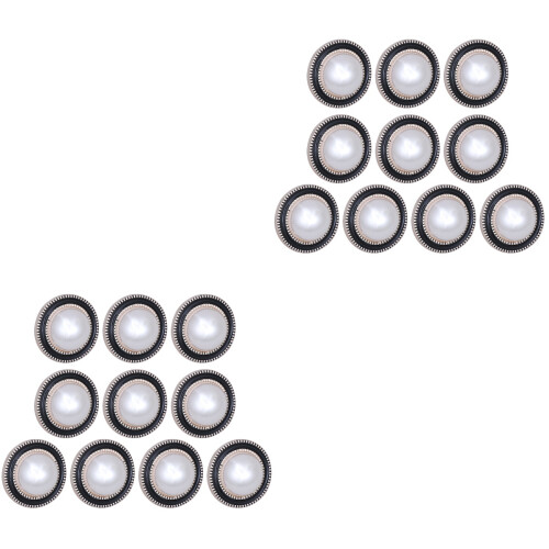 20Pcs Round Shaped Buttons Multi Color Pearl Handcraft Tools for DIY 2