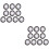 20Pcs Round Shaped Buttons Multi Color Pearl Handcraft Tools for DIY 5