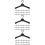300Pcs Black Plastic Doll Clothes Hangers Mini Rack for Doll Wardrobe 9
