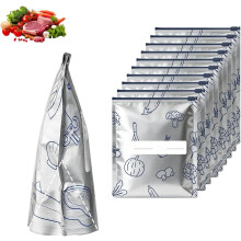 Wiederverwendbare Aufbewahrungsbeutel aus Aluminiumfolie mit Reißverschluss, 10/30 Stück, 3 Größen