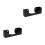 2Pcs Acrylic Baseball Hat Organizer Rack Black Wall Storage Stand 4
