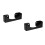 2Pcs Acrylic Baseball Hat Organizer Rack Black Wall Storage Stand 6