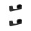 2Pcs Acrylic Baseball Hat Organizer Rack Black Wall Storage Stand 7