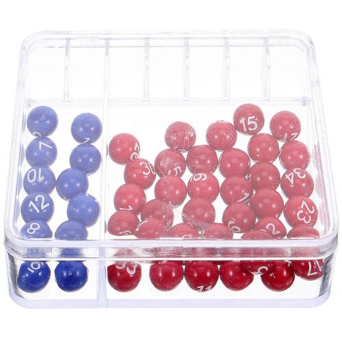3Ensembles Ensemble Boules Numérotées Et Machine Mini Loterie Colorée 2