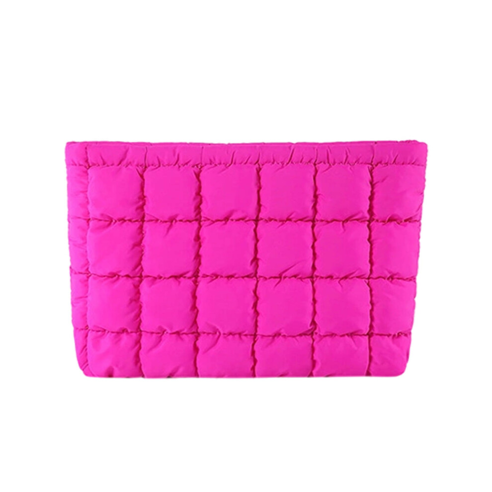 Versatile Checkered Down Bag, Stylish Casual Small Bag for Travel, Shopping, and Daily Use, Durable Nylon Makeup Organizer, Gift for Any Occasion
